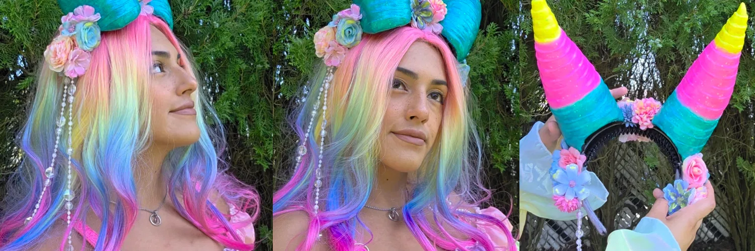 Floral Horned Headress